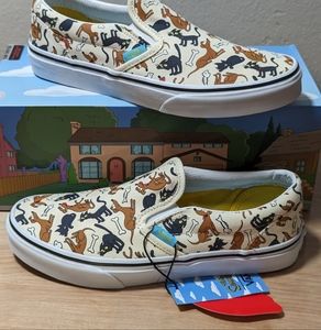 Vans Junior Classic Slip-On The Simpsons Family Pets Sneakers Size 6.5 J
